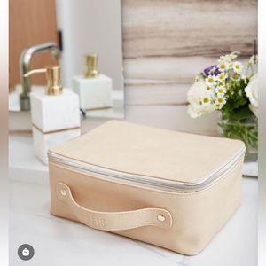 Beis The Cosmetic Bag in Beige used for one week, like new. Sold out online.